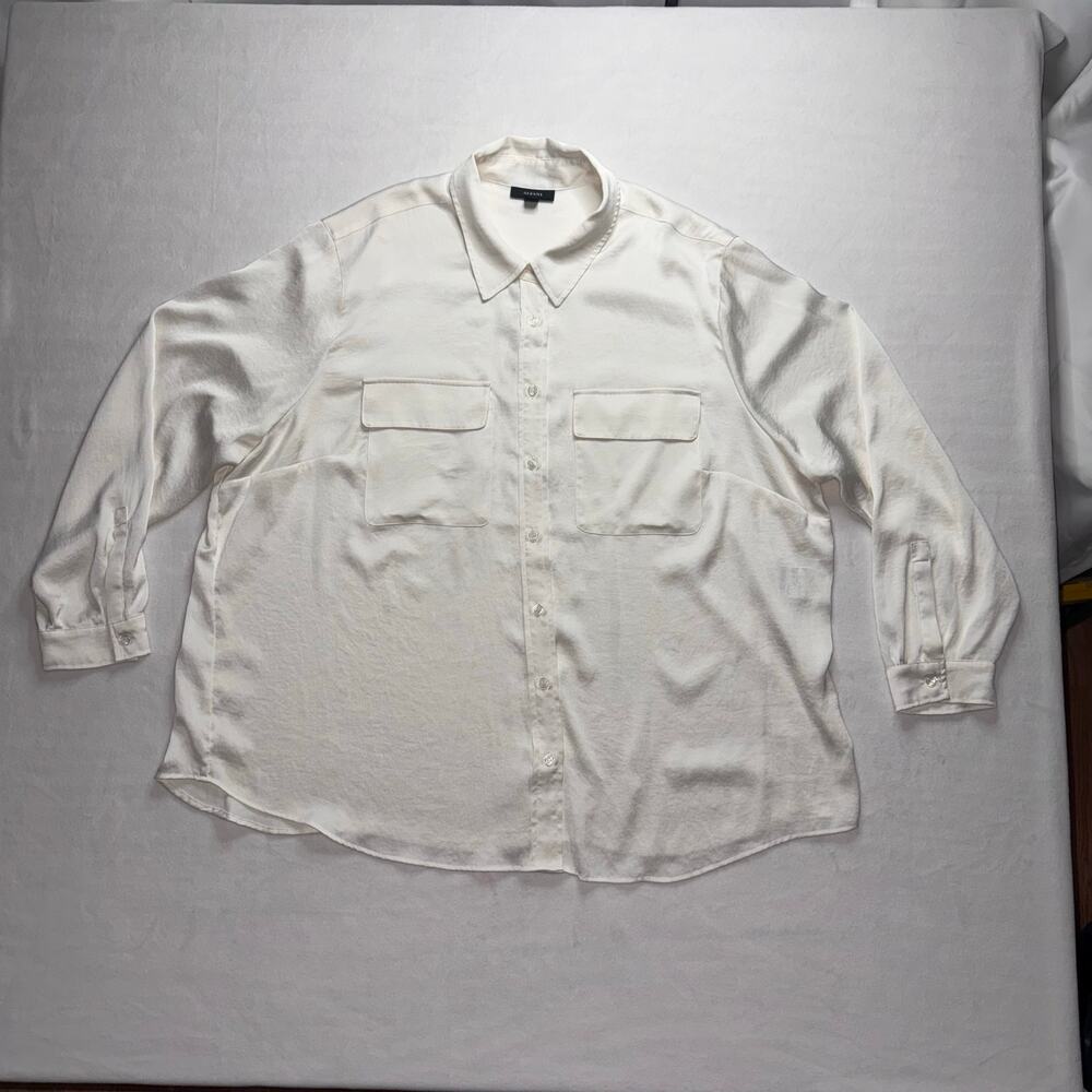 Pearl White Alfani 3X Blouse